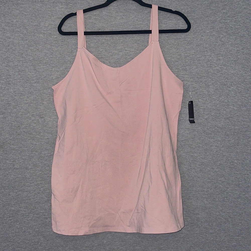 Pale Mauve Wide Strap Tank top NWT